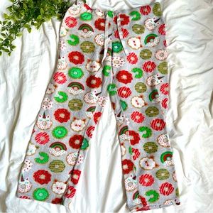 ‼️FINAL SALE‼️ Daydream Warm & Cozy Colorful Donut Print PJ Pants Size XL Womens